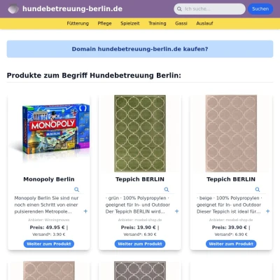 Screenshot hundebetreuung-berlin.de