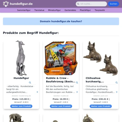 Screenshot hundefigur.de