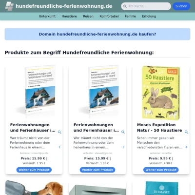 Screenshot hundefreundliche-ferienwohnung.de