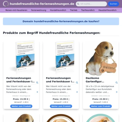 Screenshot hundefreundliche-ferienwohnungen.de