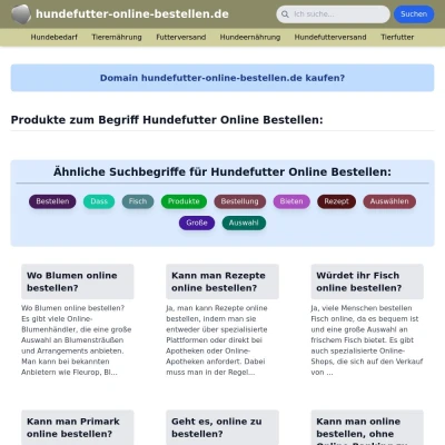 Screenshot hundefutter-online-bestellen.de