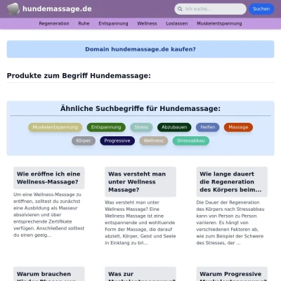 Screenshot hundemassage.de