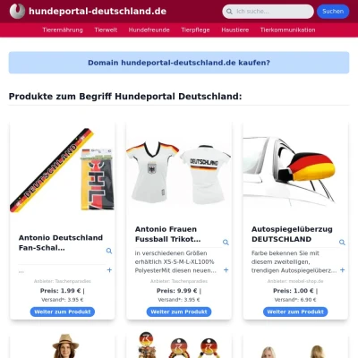 Screenshot hundeportal-deutschland.de