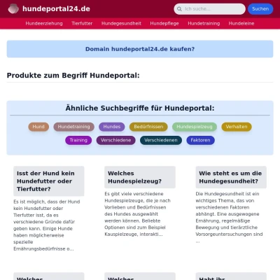 Screenshot hundeportal24.de