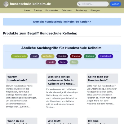 Screenshot hundeschule-kelheim.de