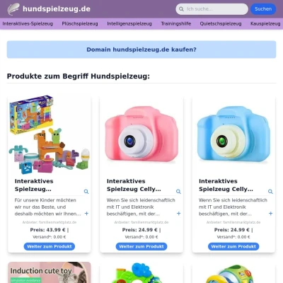 Screenshot hundspielzeug.de