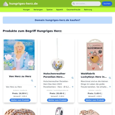 Screenshot hungriges-herz.de