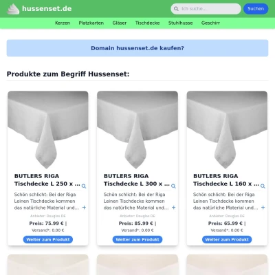 Screenshot hussenset.de