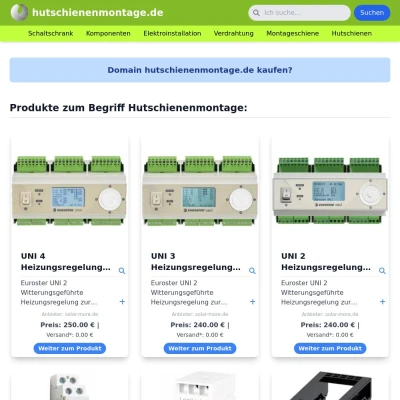 Screenshot hutschienenmontage.de