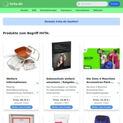 Screenshot hvta.de