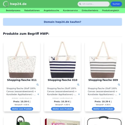Screenshot hwp24.de