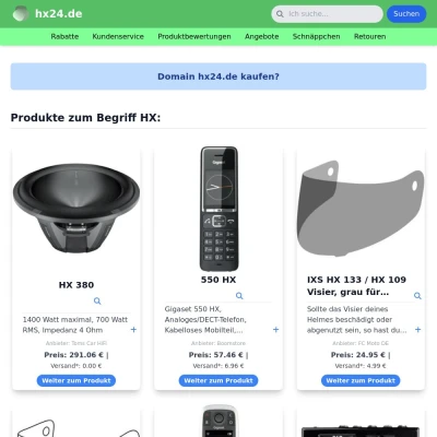 Screenshot hx24.de