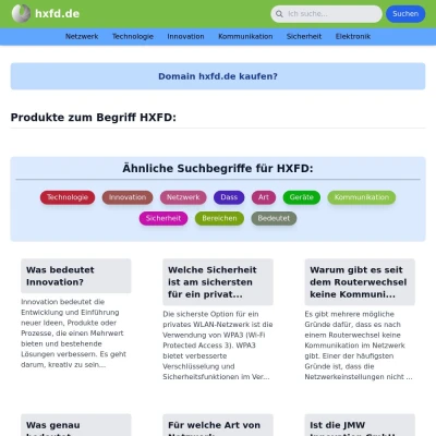 Screenshot hxfd.de