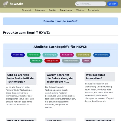 Screenshot hxwz.de