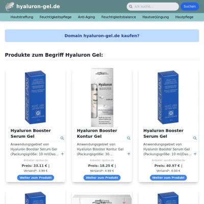 Screenshot hyaluron-gel.de