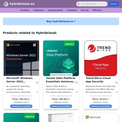 Screenshot hybridcloud.eu
