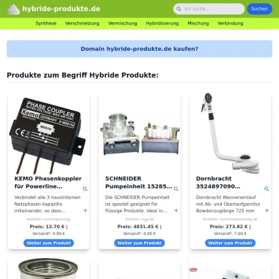 Screenshot hybride-produkte.de