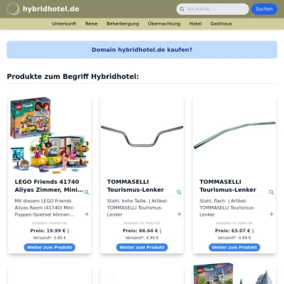 Screenshot hybridhotel.de