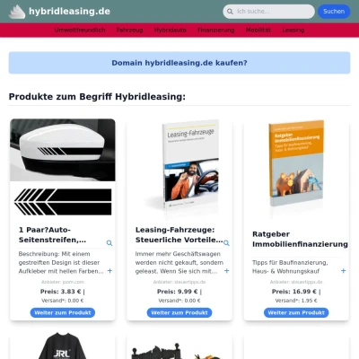 Screenshot hybridleasing.de