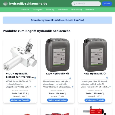 Screenshot hydraulik-schlaeuche.de