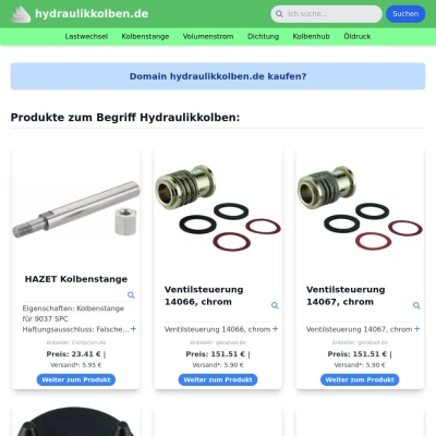 Screenshot hydraulikkolben.de