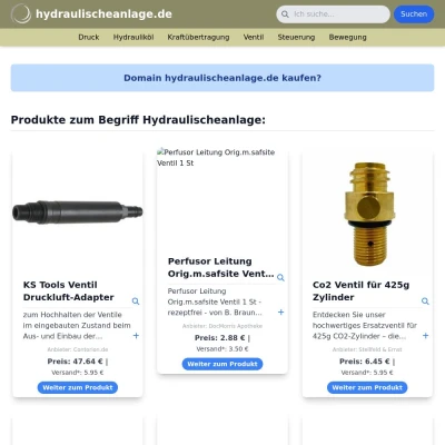 Screenshot hydraulischeanlage.de