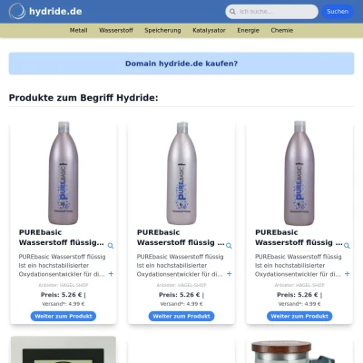 Screenshot hydride.de