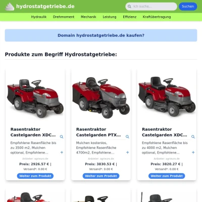 Screenshot hydrostatgetriebe.de