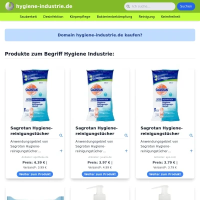 Screenshot hygiene-industrie.de