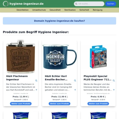 Screenshot hygiene-ingenieur.de