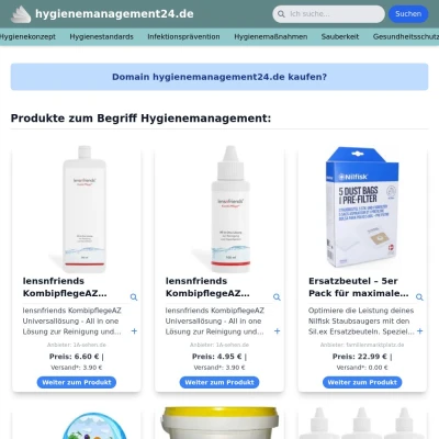 Screenshot hygienemanagement24.de