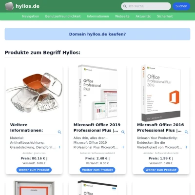Screenshot hyllos.de