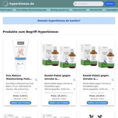 Screenshot hyperkinese.de