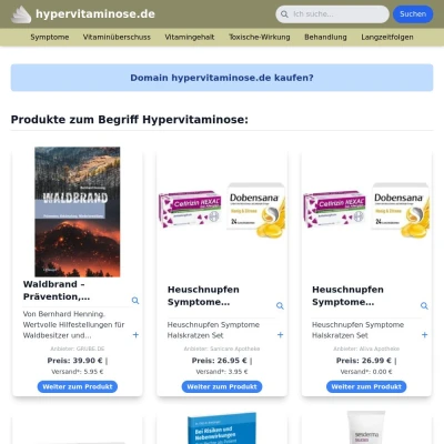 Screenshot hypervitaminose.de