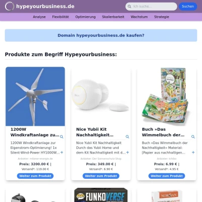 Screenshot hypeyourbusiness.de