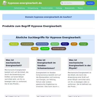 Screenshot hypnose-energiearbeit.de