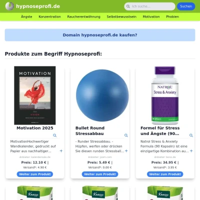 Screenshot hypnoseprofi.de