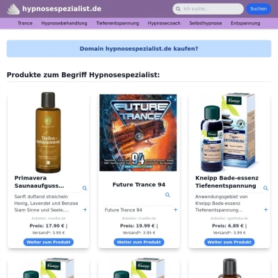 Screenshot hypnosespezialist.de