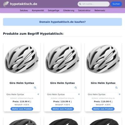 Screenshot hypotaktisch.de