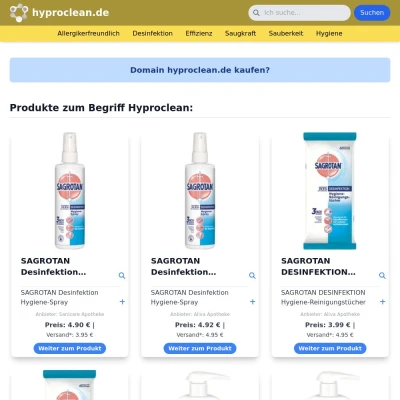 Screenshot hyproclean.de