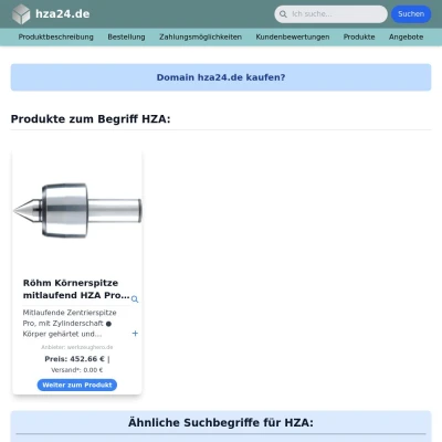 Screenshot hza24.de