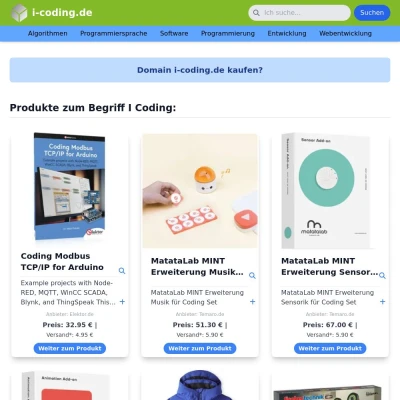 Screenshot i-coding.de
