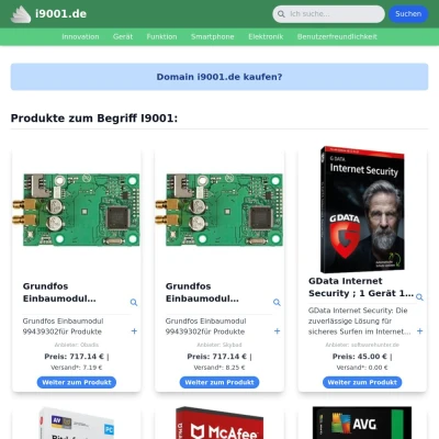 Screenshot i9001.de