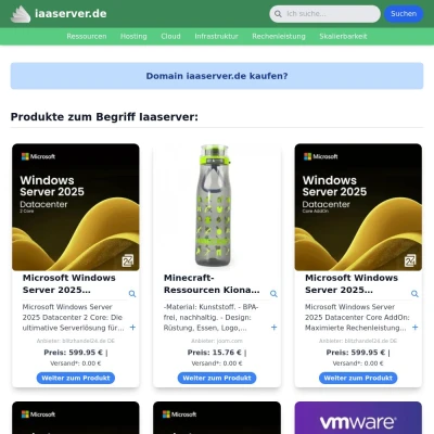 Screenshot iaaserver.de