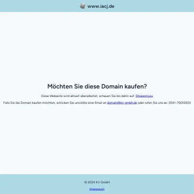 Screenshot iacj.de