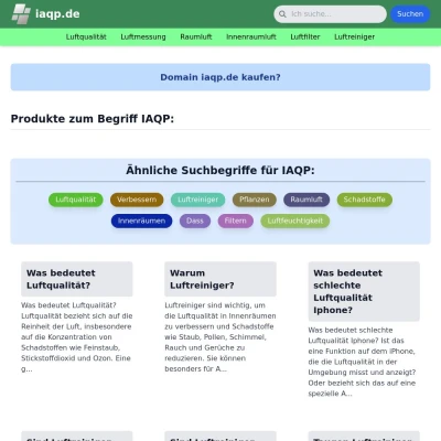 Screenshot iaqp.de