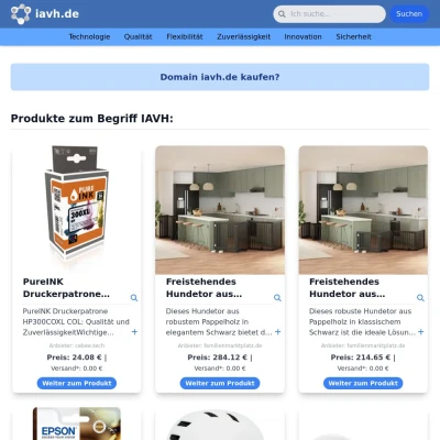 Screenshot iavh.de