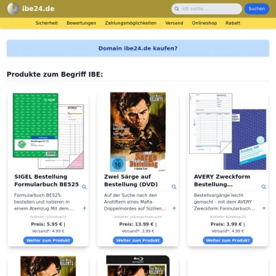 Screenshot ibe24.de
