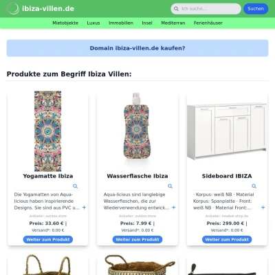 Screenshot ibiza-villen.de