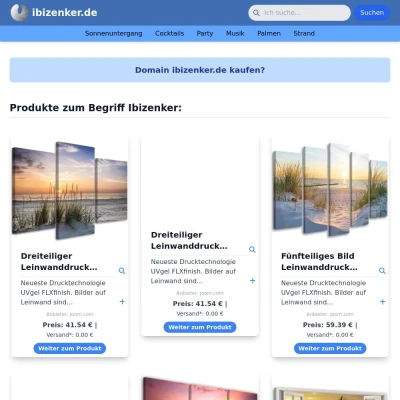 Screenshot ibizenker.de
